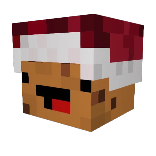 squalge Minecraft avatar head, 3D render