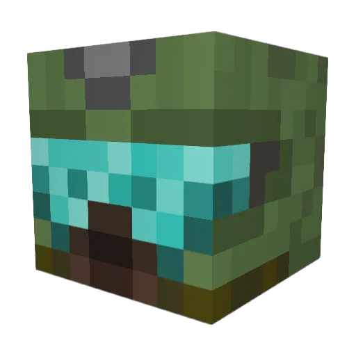 squappyjam Minecraft avatar head, 3D render