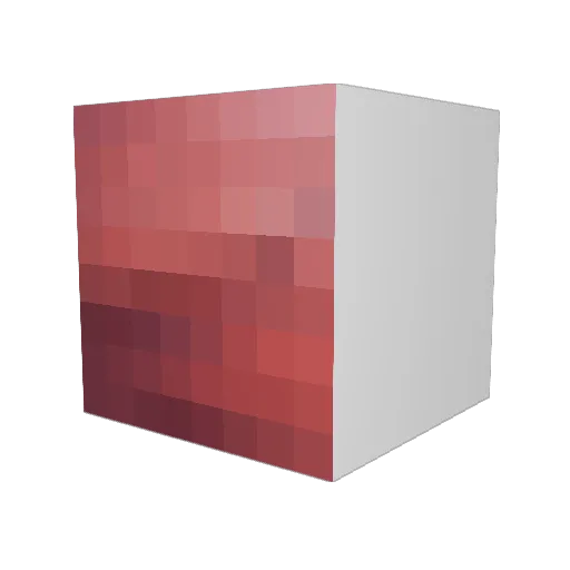 squarebigsame Minecraft avatar head, 3D render