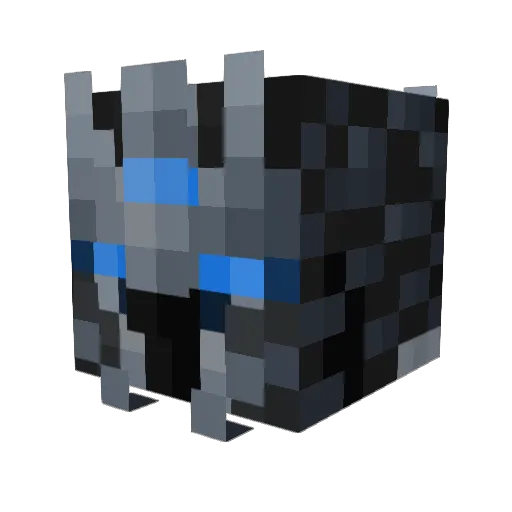 squareface Minecraft avatar head, 3D render