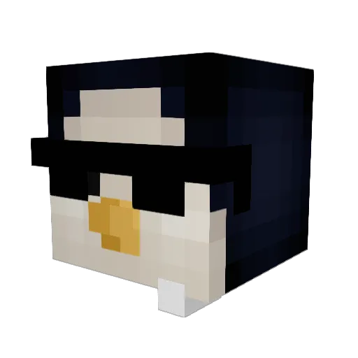 squaresmart Minecraft avatar head, 3D render