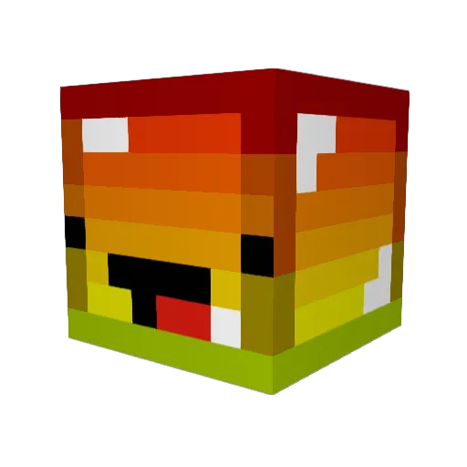 squaresugar9527 Minecraft avatar head, 3D render