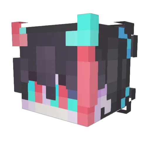 squash23253 Minecraft avatar head, 3D render