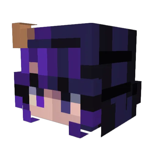 squashbottle Minecraft avatar head, 3D render