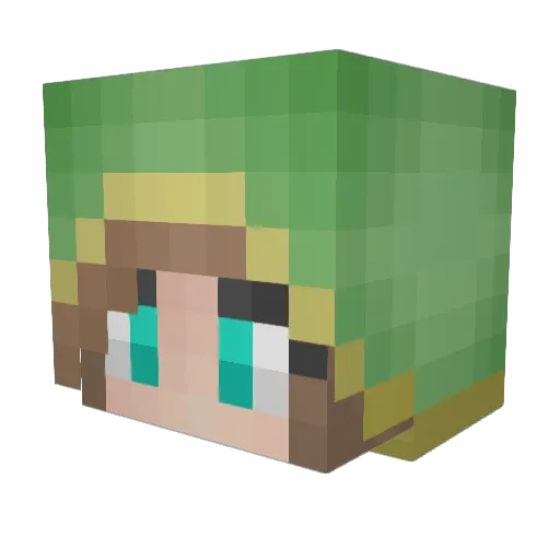 squeakyturtle27 Minecraft avatar head, 3D render