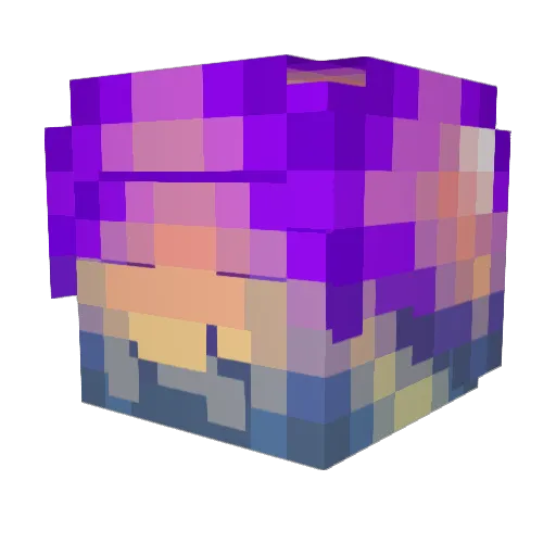 squeedious Minecraft avatar head, 3D render