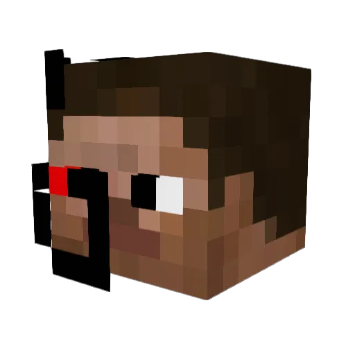 squeeky77 Minecraft avatar head, 3D render