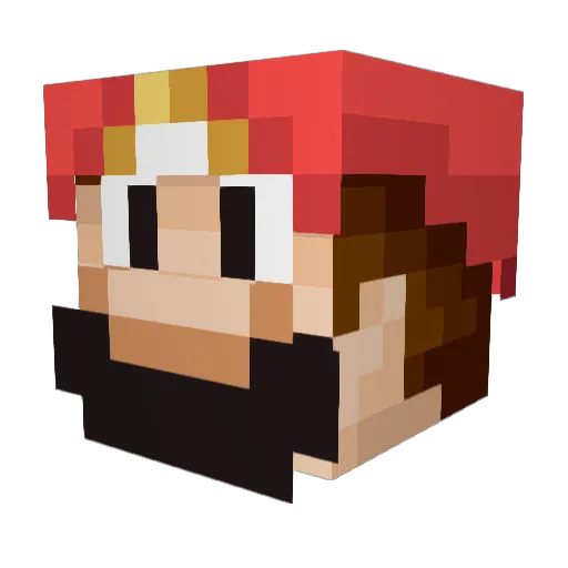 squeezynono1 Minecraft avatar head, 3D render
