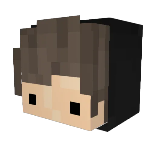 squegie Minecraft avatar head, 3D render