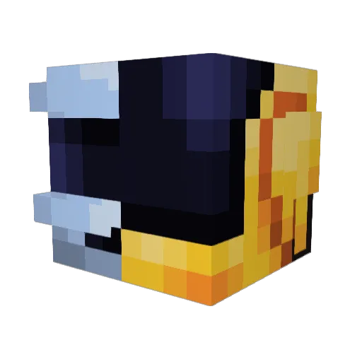 squi__ Minecraft avatar head, 3D render