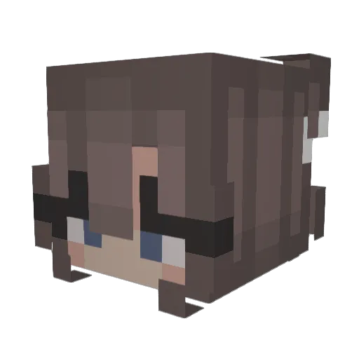 squid_lamp Minecraft avatar head, 3D render