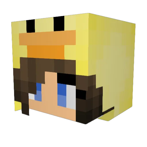 squid_nuggetss Minecraft avatar head, 3D render