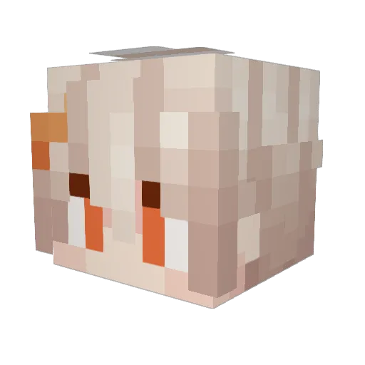 squidaholic Minecraft avatar head, 3D render