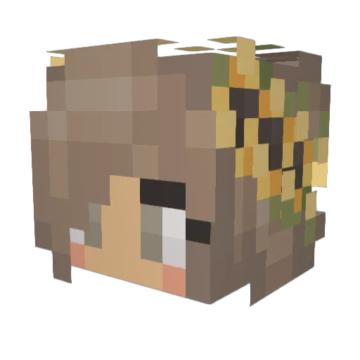 squiddy6467 Minecraft avatar head, 3D render