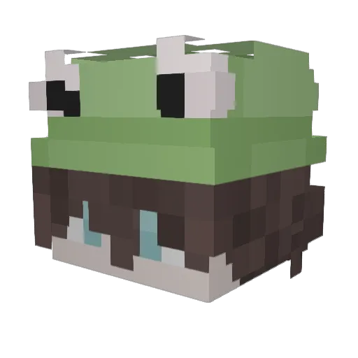 squidgummy Minecraft avatar head, 3D render