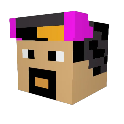 squidgystuff Minecraft avatar head, 3D render