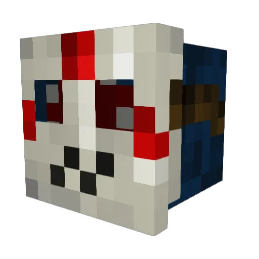 squidiro Minecraft avatar head, 3D render