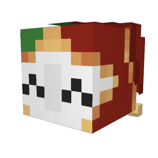squidithesquid Minecraft avatar head, 3D render