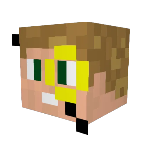 squidkiller345 Minecraft avatar head, 3D render