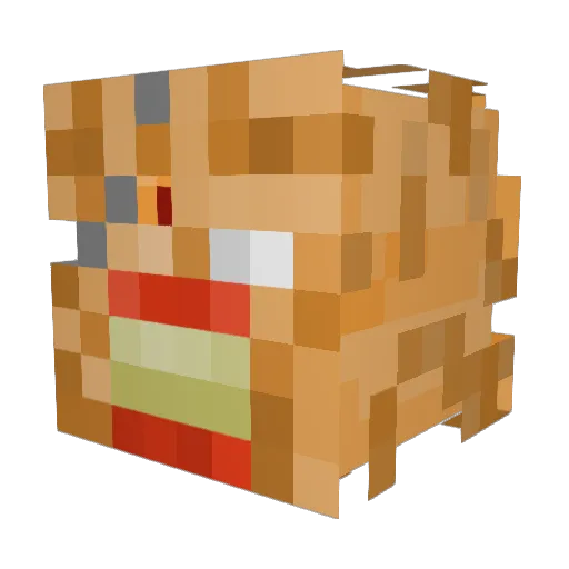 squidkiller543 Minecraft avatar head, 3D render