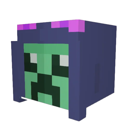 squidking51 Minecraft avatar head, 3D render