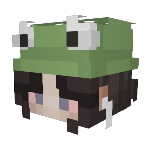 squidkneel Minecraft avatar head, 3D render