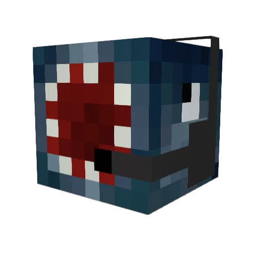 squidnugget42 Minecraft avatar head, 3D render