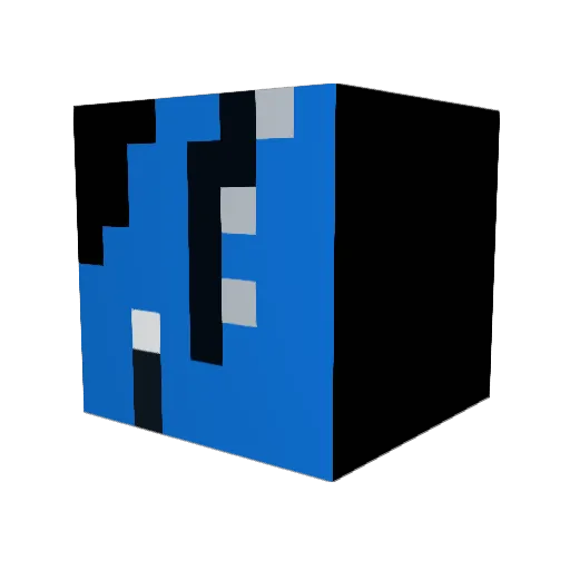 squidonfire Minecraft avatar head, 3D render