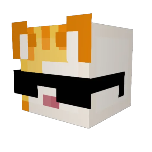 squidscreams Minecraft avatar head, 3D render