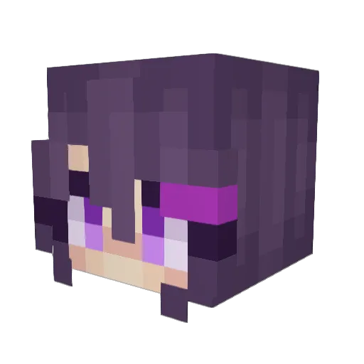squidxx Minecraft avatar head, 3D render