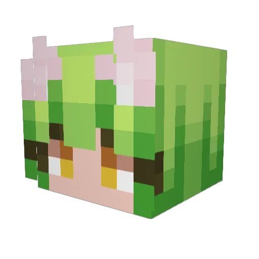 squidz3e Minecraft avatar head, 3D render