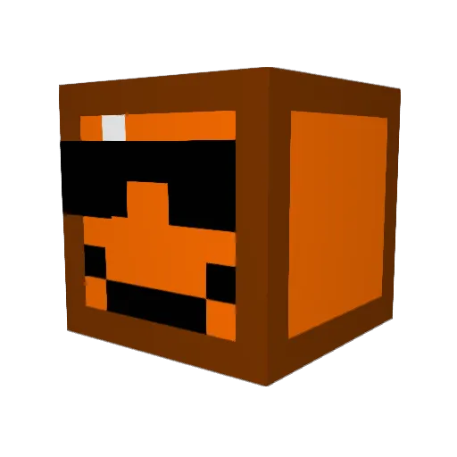 squigebob Minecraft avatar head, 3D render
