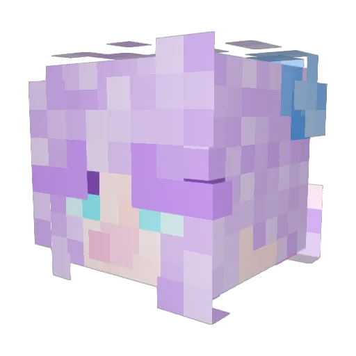 squiggle1993 Minecraft avatar head, 3D render
