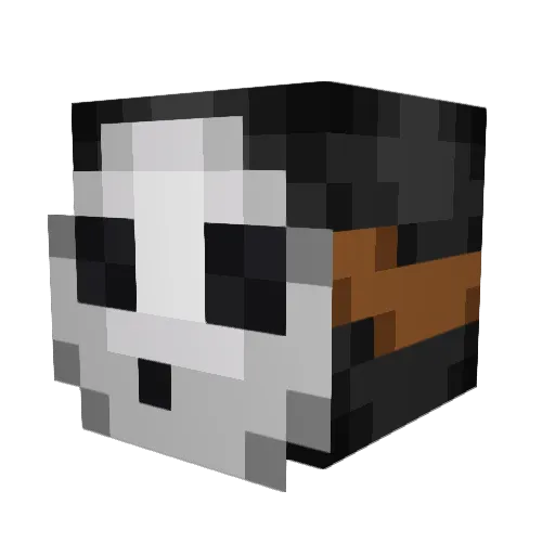 squiggly333 Minecraft avatar head, 3D render