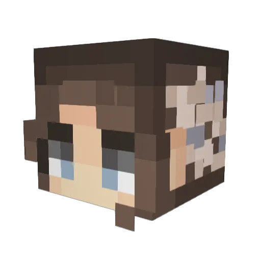 squiishyunicorn Minecraft avatar head, 3D render