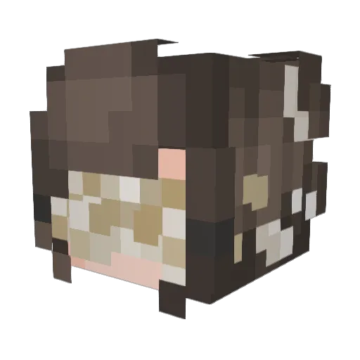 squintyne Minecraft avatar head, 3D render