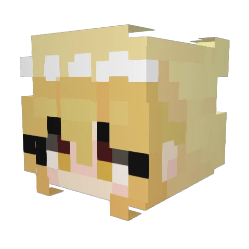 squireelt Minecraft avatar head, 3D render