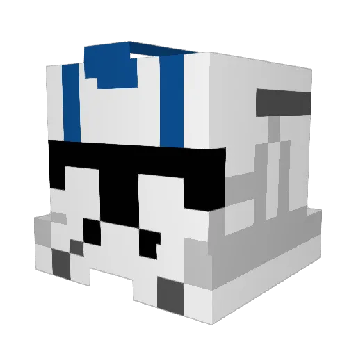 squirelchow Minecraft avatar head, 3D render