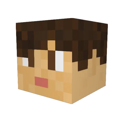 squirrel3546 Minecraft avatar head, 3D render