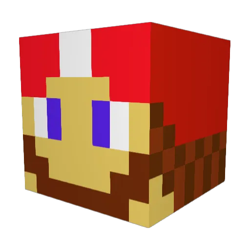 squirreley2 Minecraft avatar head, 3D render