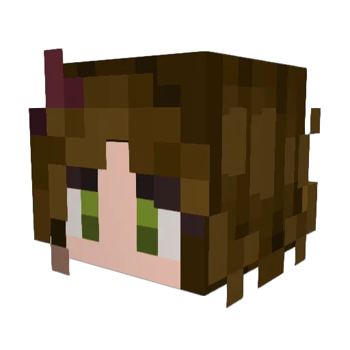squirrelgirl11 Minecraft avatar head, 3D render