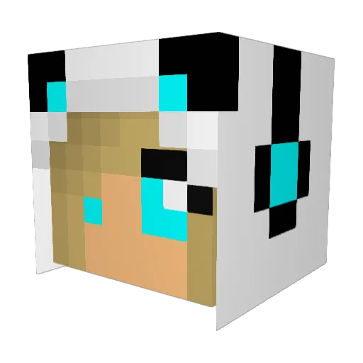 squirrlehunt Minecraft avatar head, 3D render