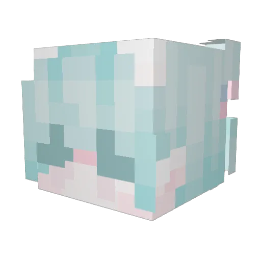 squirvymc Minecraft avatar head, 3D render