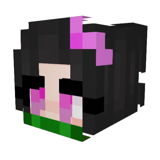 squishbae Minecraft avatar head, 3D render
