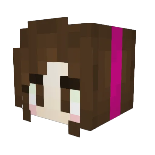 squishiesumi Minecraft avatar head, 3D render