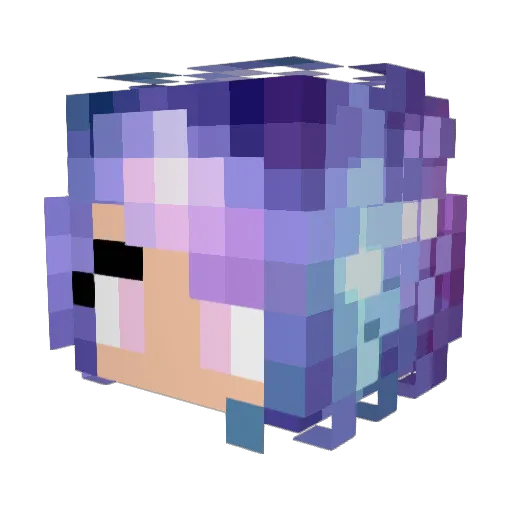 squishybooberry Minecraft avatar head, 3D render