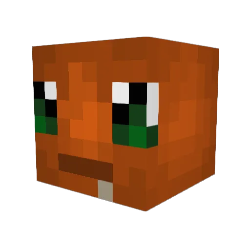 squizzbett Minecraft avatar head, 3D render
