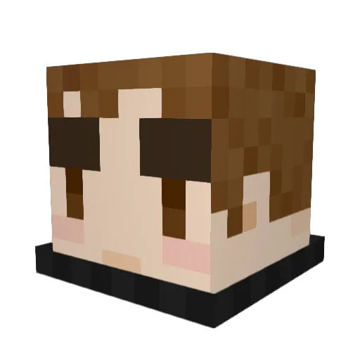 squomsh Minecraft avatar head, 3D render