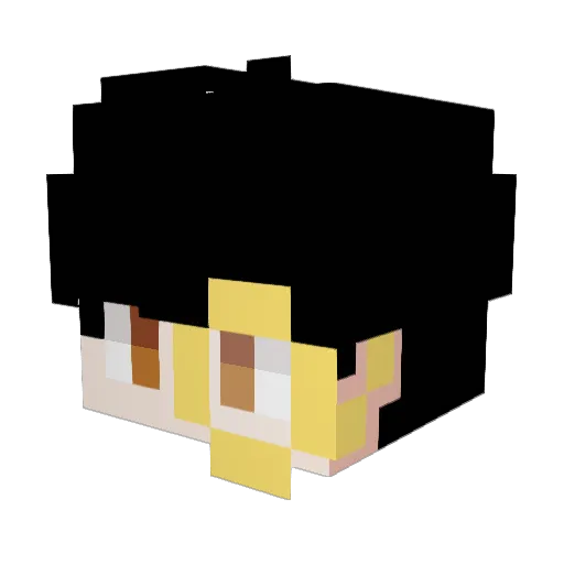 squrtey Minecraft avatar head, 3D render