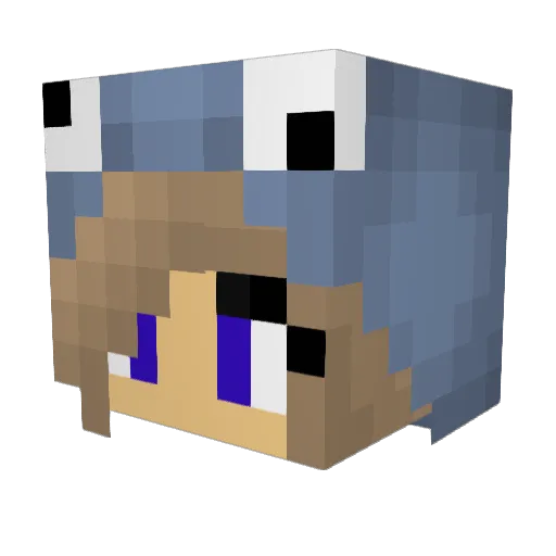 squu_ Minecraft avatar head, 3D render